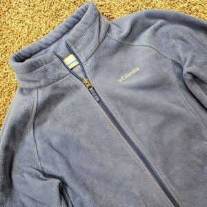 Columbia Girls XL (18/20) Long‎ Sleeve Fleece Zip Jacket Blue Comfort Outdoor